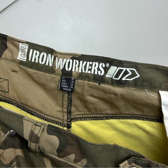 BILT Iron Workers Men Motorcycle Pants Mens 38X32 Camo Cargo Ankle Straps DuPont - Picture 11 of 16